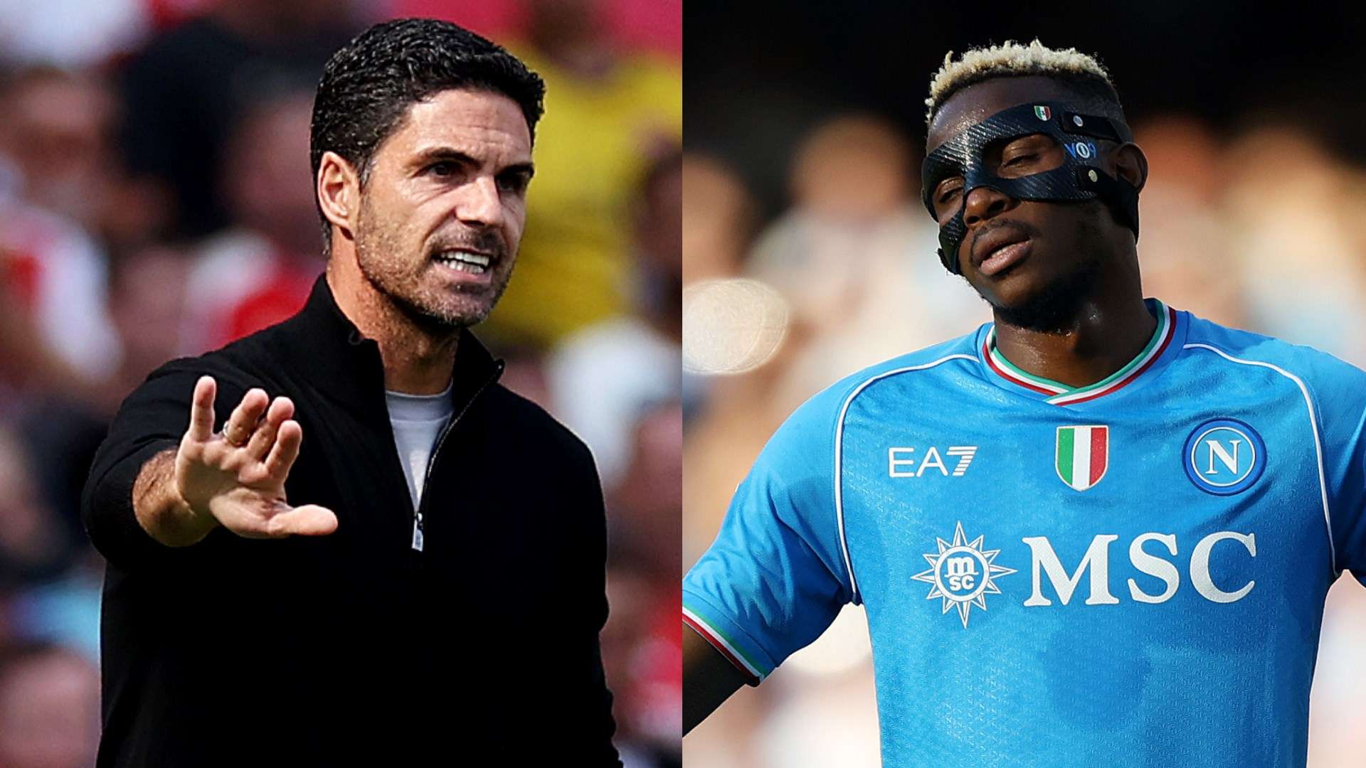 Arsenal boss Arteta pours cold water on Osimhen transfer  