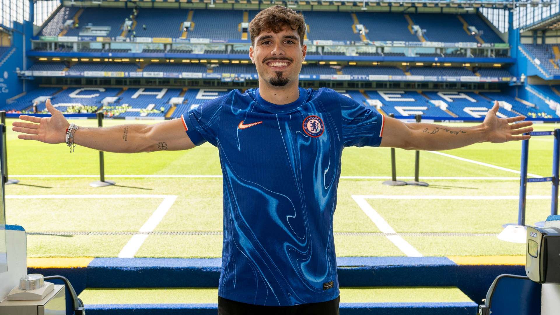 Chelsea strip academy product of shirt number & hand it to Neto  