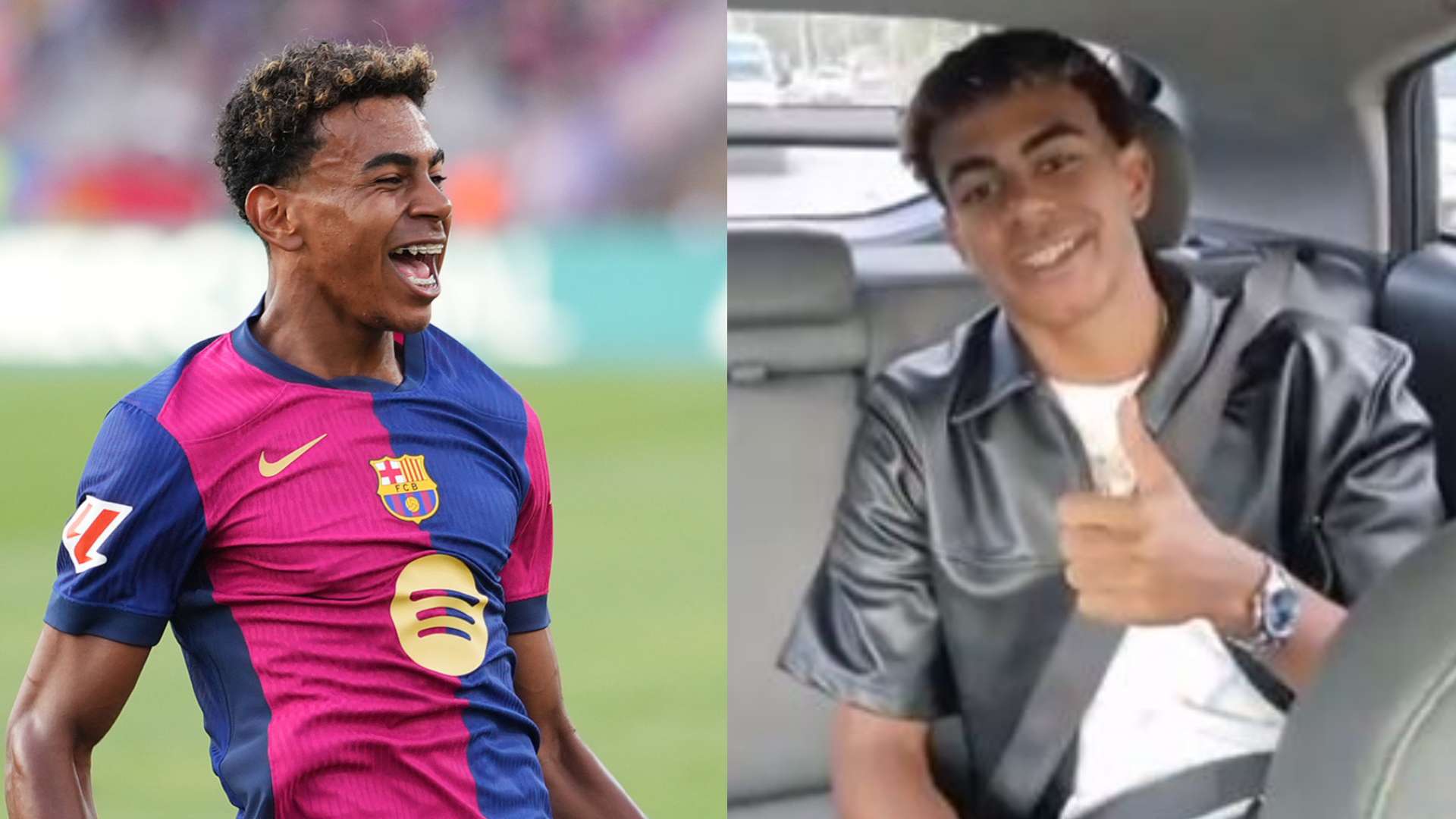 📽️ | Yamal sends fans wild with message during taxi ride  