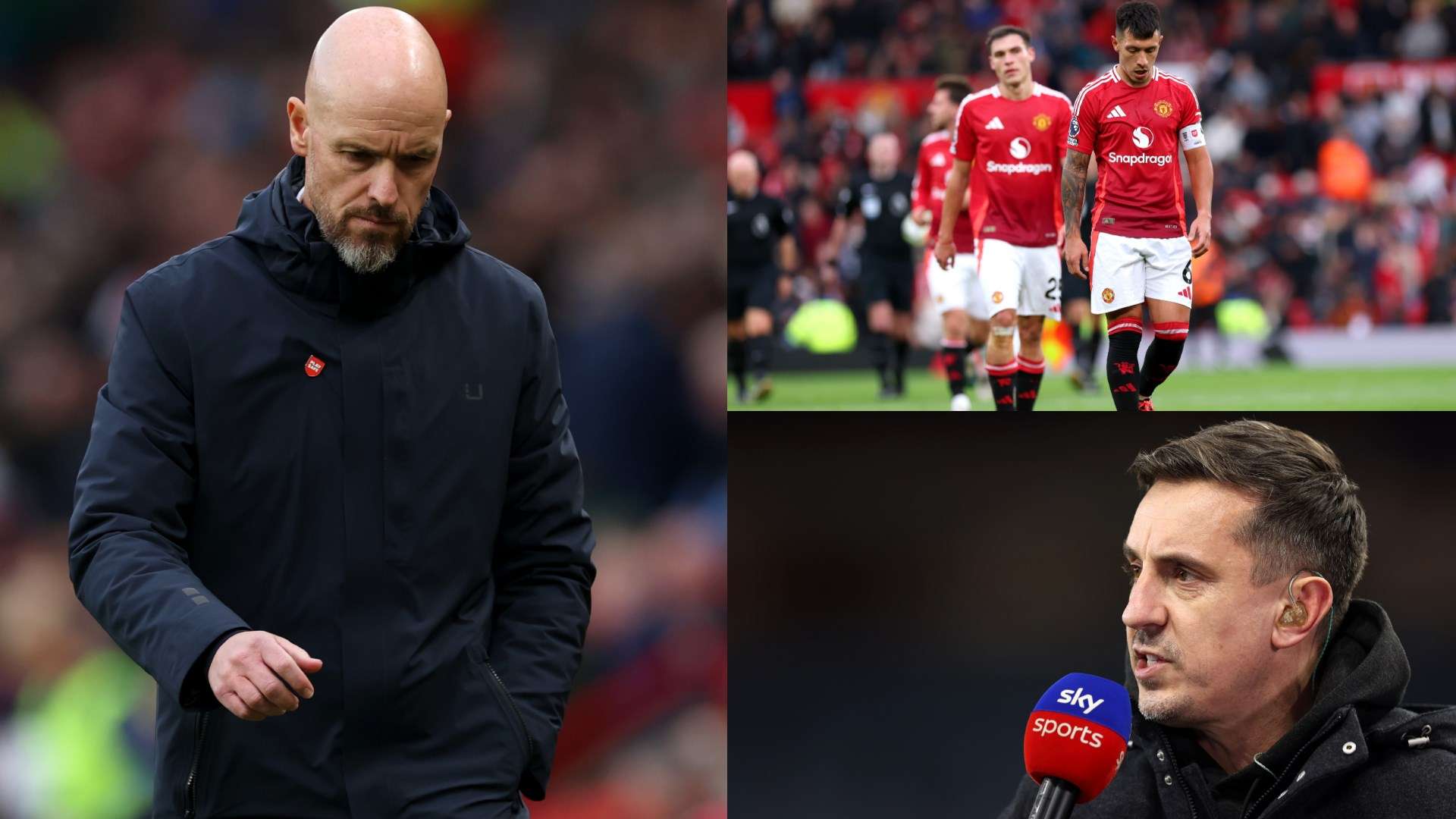 Neville calls Man Utd an 'absolute disgrace' after 'shocking' Spurs loss  