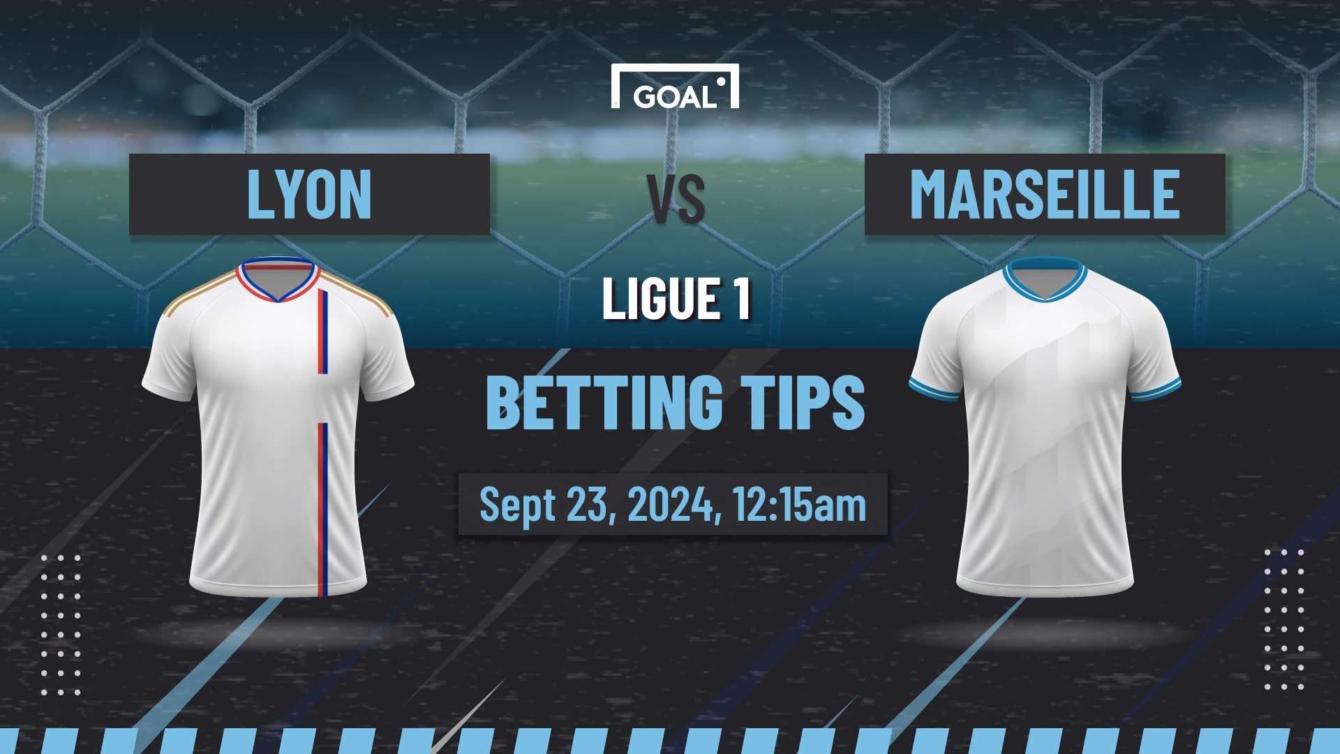 Our football expert presents his top three bets for Lyon vs Marseille ahead of their Ligue 1 clash in the 5th round, scheduled for Monday at 12:15 am.  
