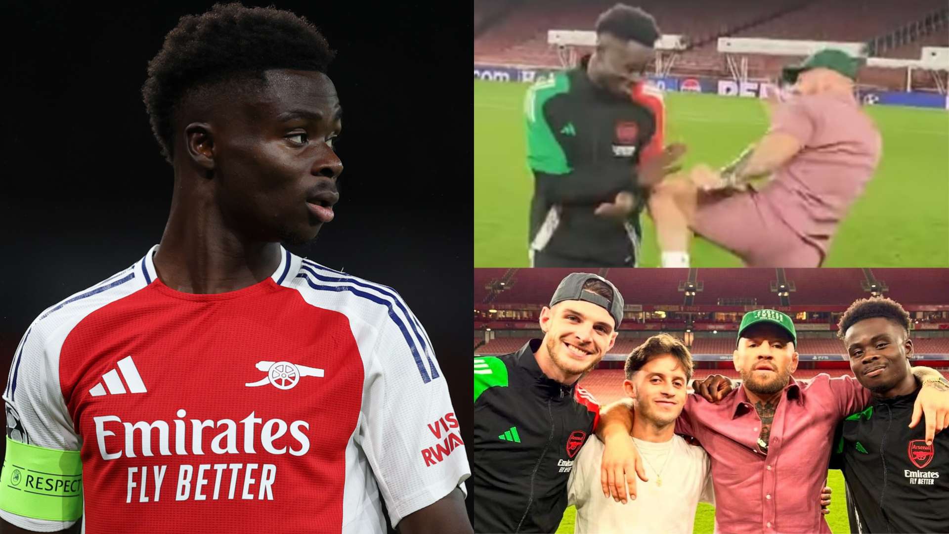 📽️ | Terrified Saka playfights with UFC legend McGregor  