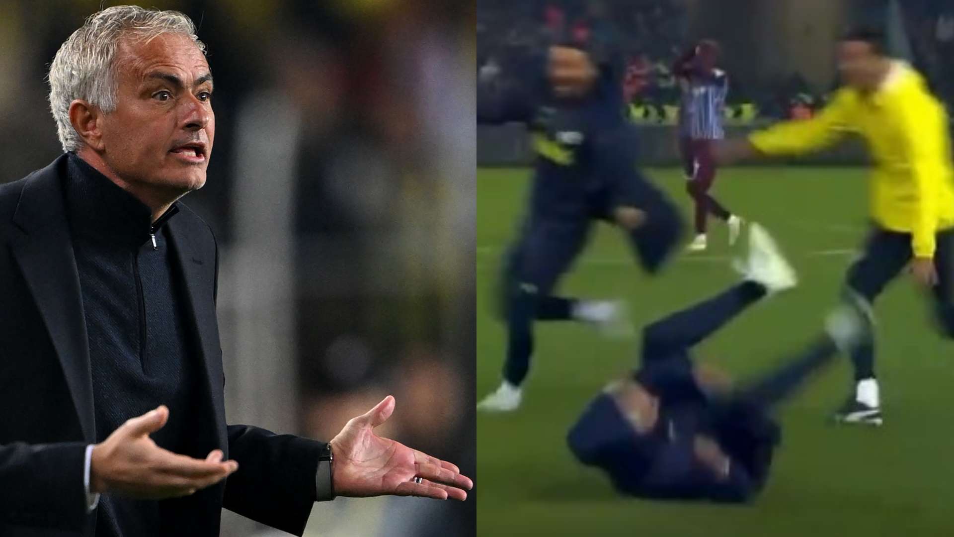 📽️ | Vintage Mourinho! Fenerbahce boss botches knee-slide  