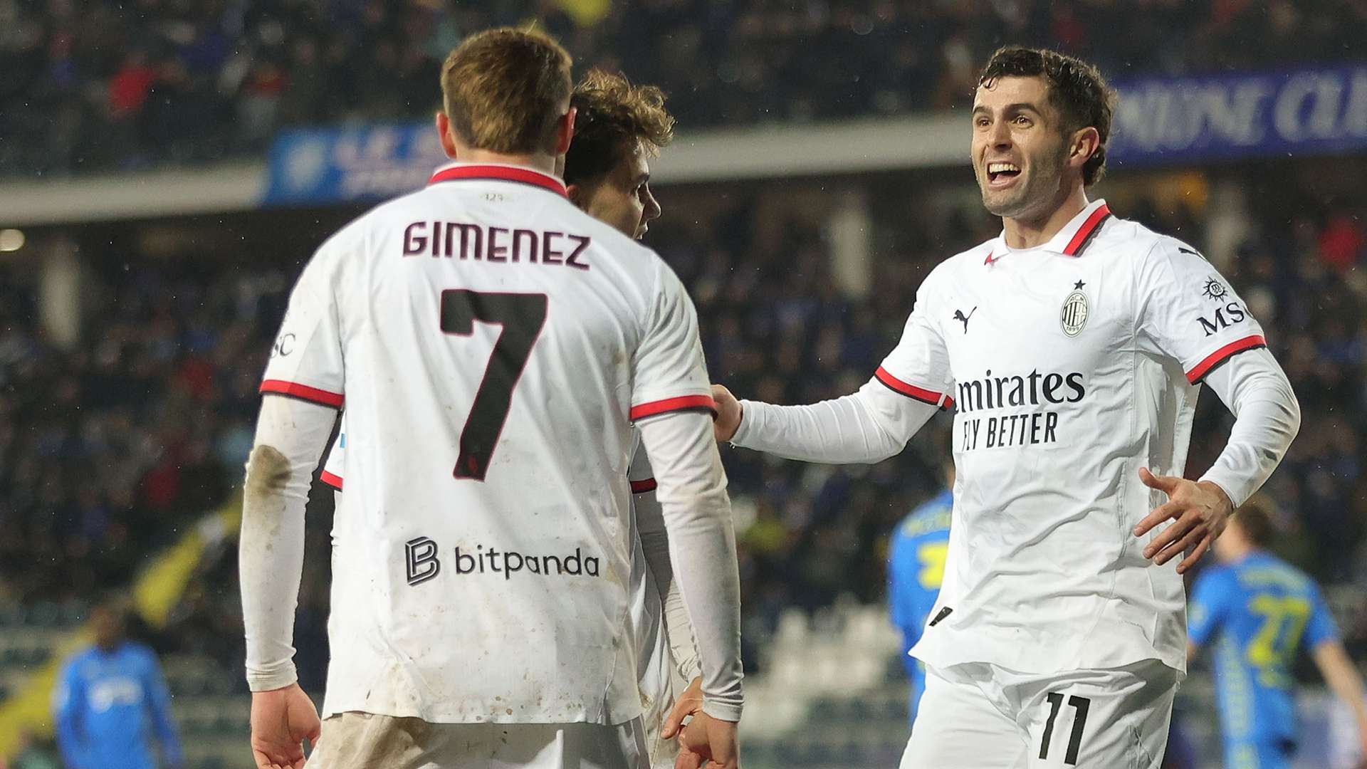 Gimenez gets first Milan goal by U.S.'s Pulisic's assist in win  
