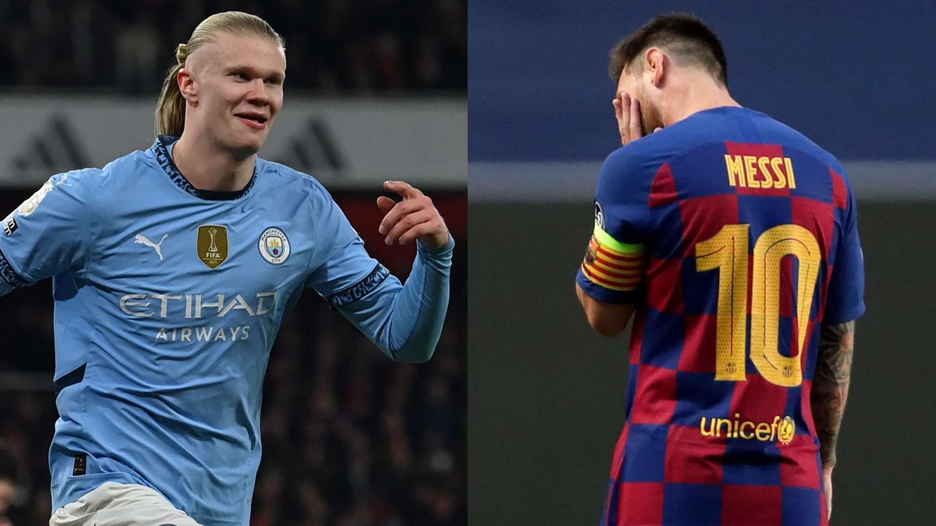 Haaland betters Messi & Mbappe to claim 250-goal record  
