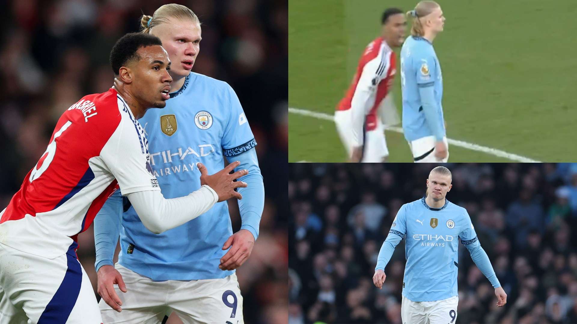Gabriel brutally laughs in Haaland's face after Odegaard goal stuns City  