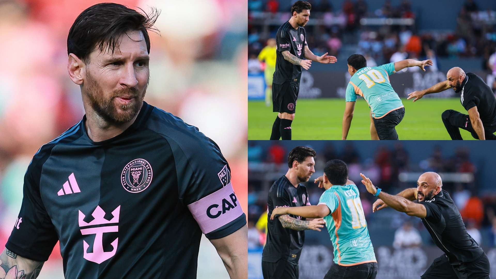 Messi's bodyguard 'finally defeated' by pitch invader  