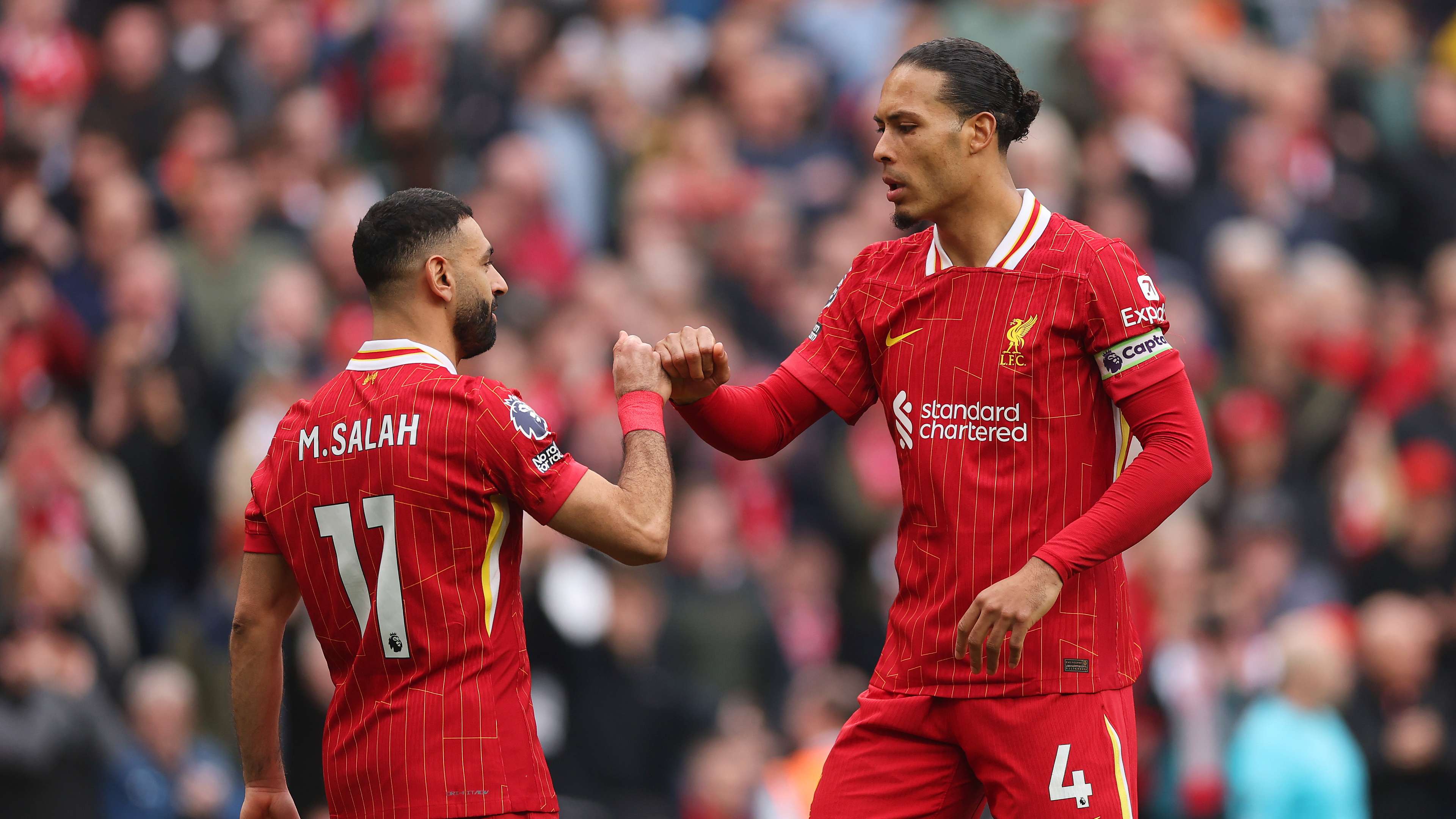 Salah sends out strong message to Van Dijk after signing new deal  