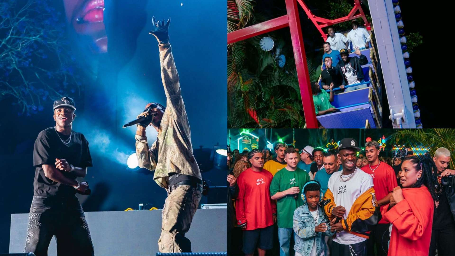 Vini Jr hosts WILD birthday party with rollercoaster & Travis Scott gig  