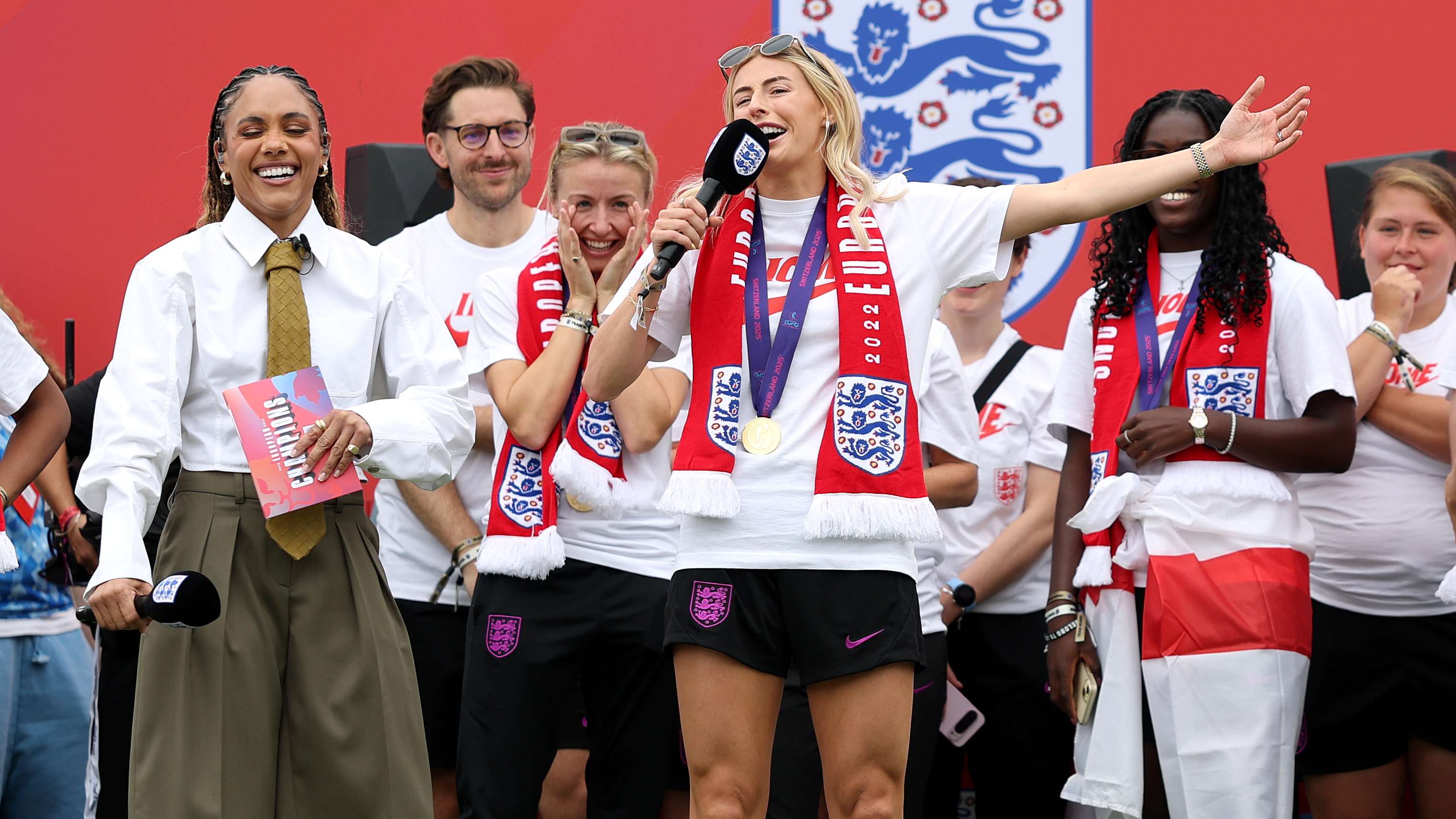 'Ooops!' - Lionesses hero Kelly apologises for X-rated outburst  