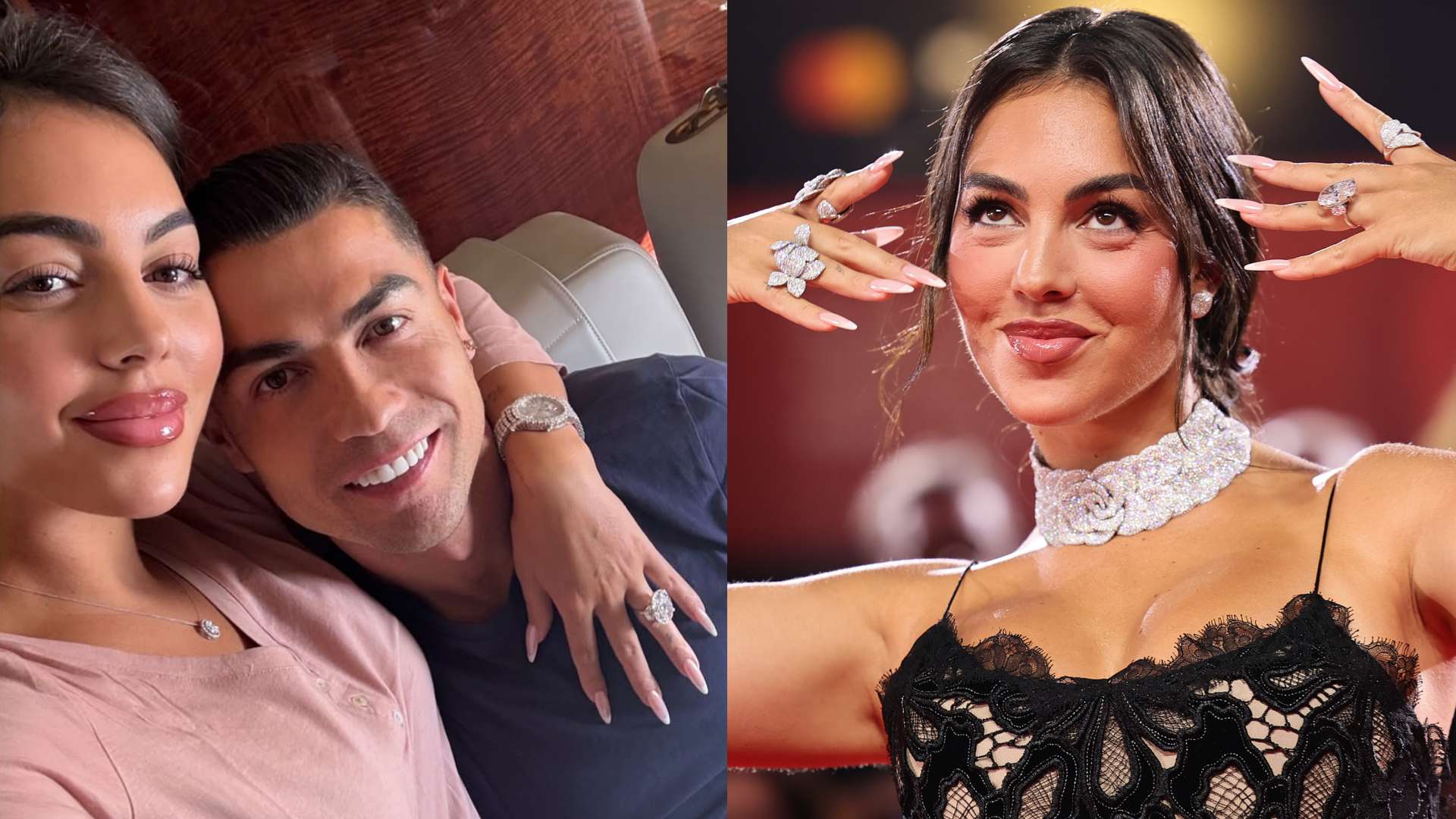Georgina shares private jet photos with Ronaldo & flaunts diamond ring  