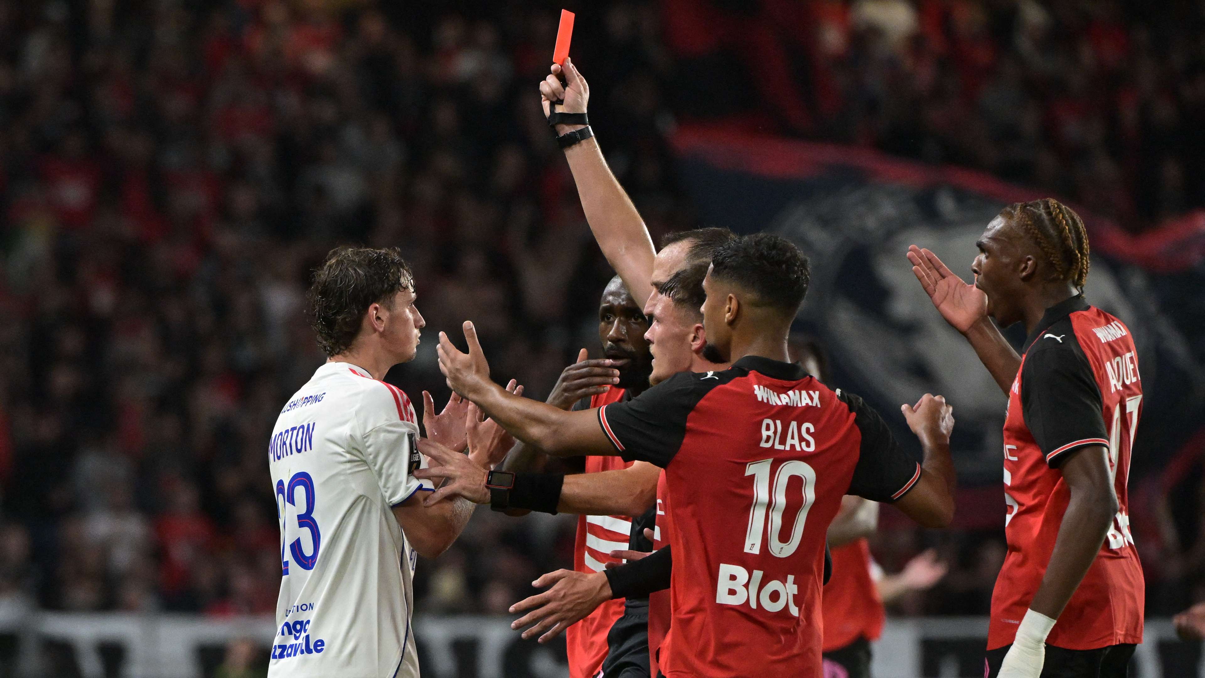 Morton admits 'very English tackle' got him sent off in Lyon clash  