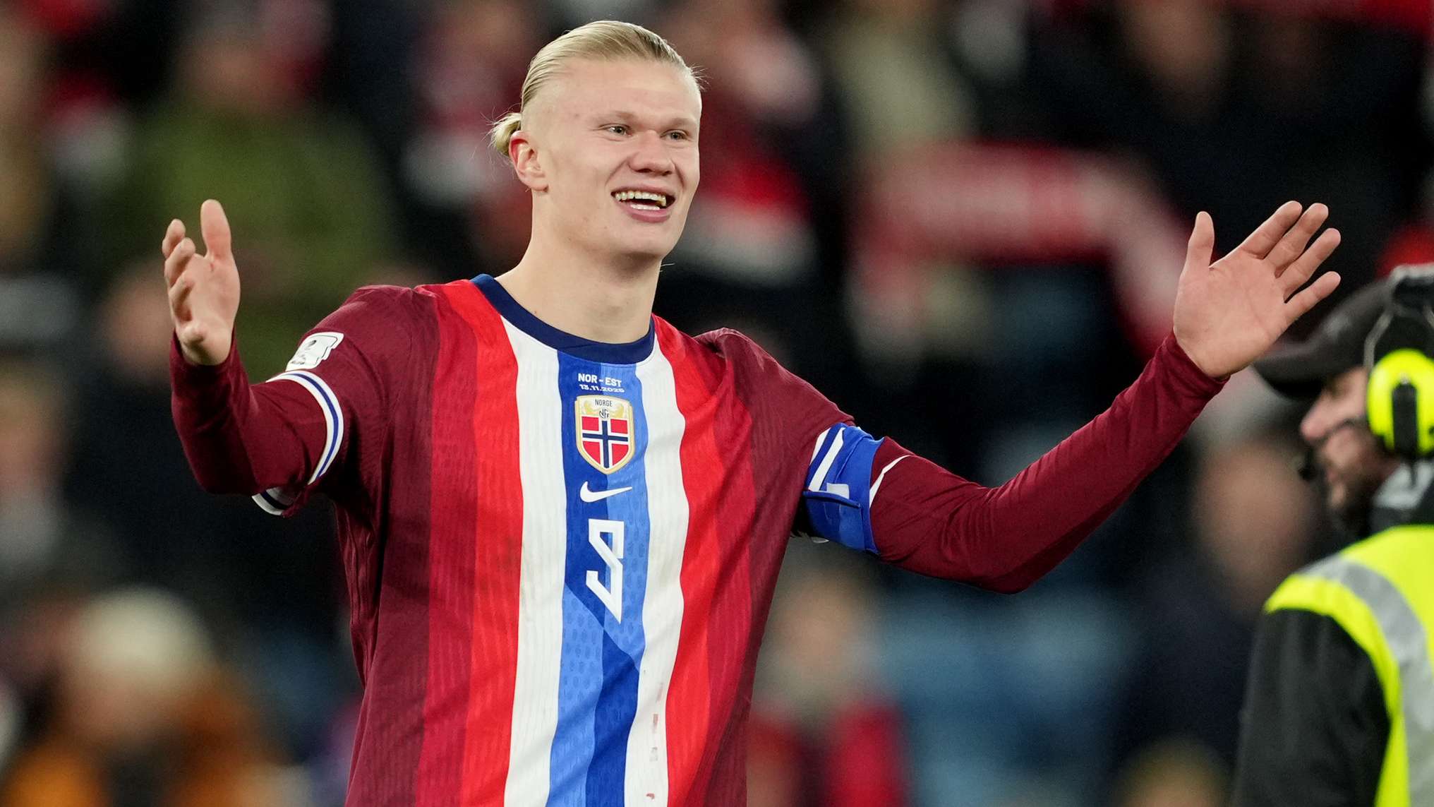 Haaland feels 'great responsibility' to take Norway to World Cup  