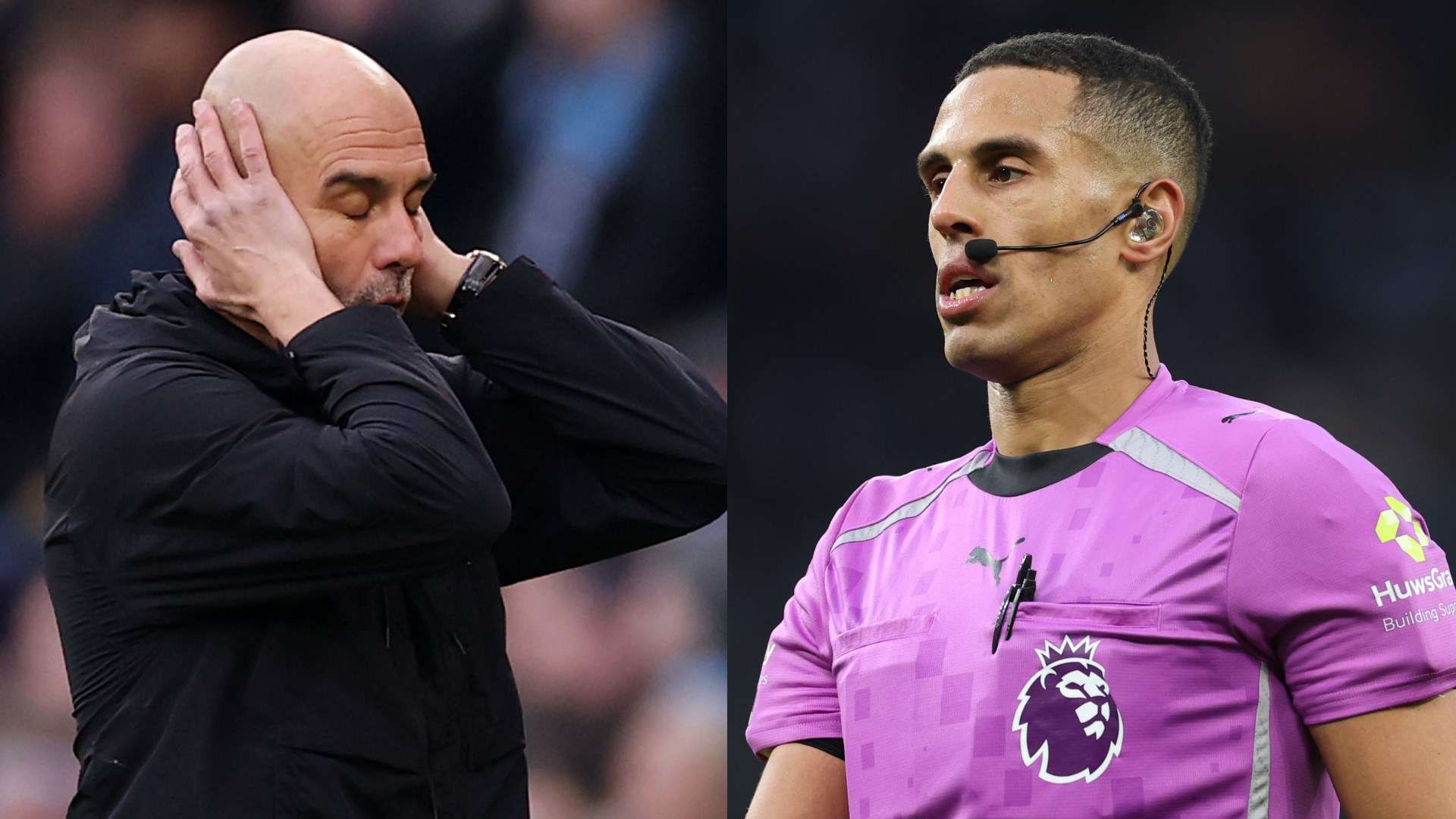 'I have to defend my club!' - Pep sends message to referee Hallam  