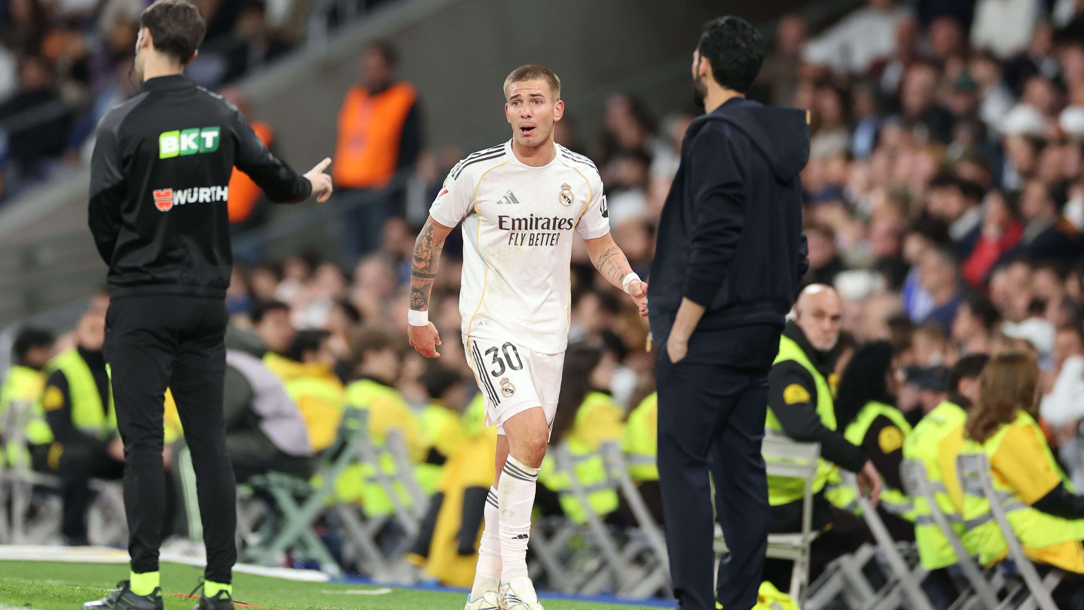 Arbeloa rages at Mastantuono over late red card vs Getafe  