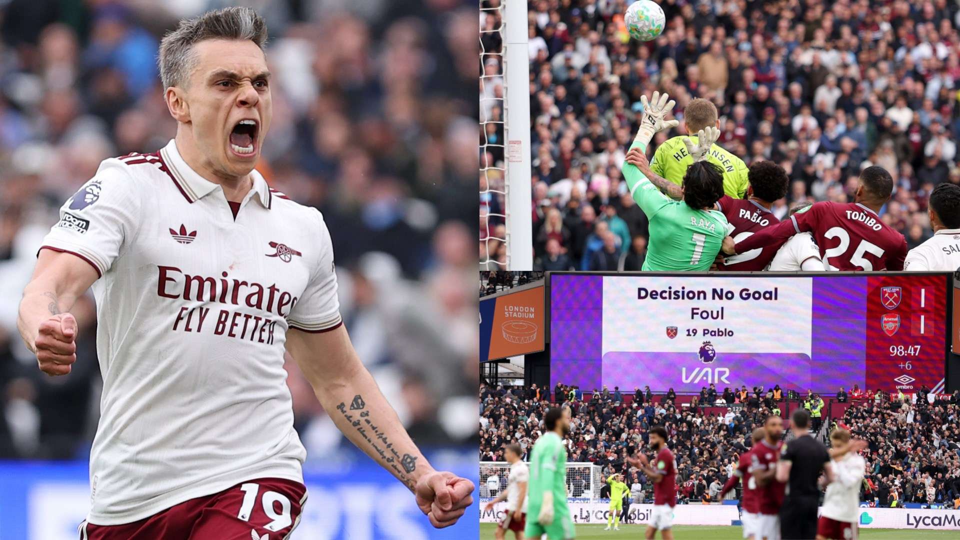 Trossard delivers right on time as Arsenal survive HUGE title scare  