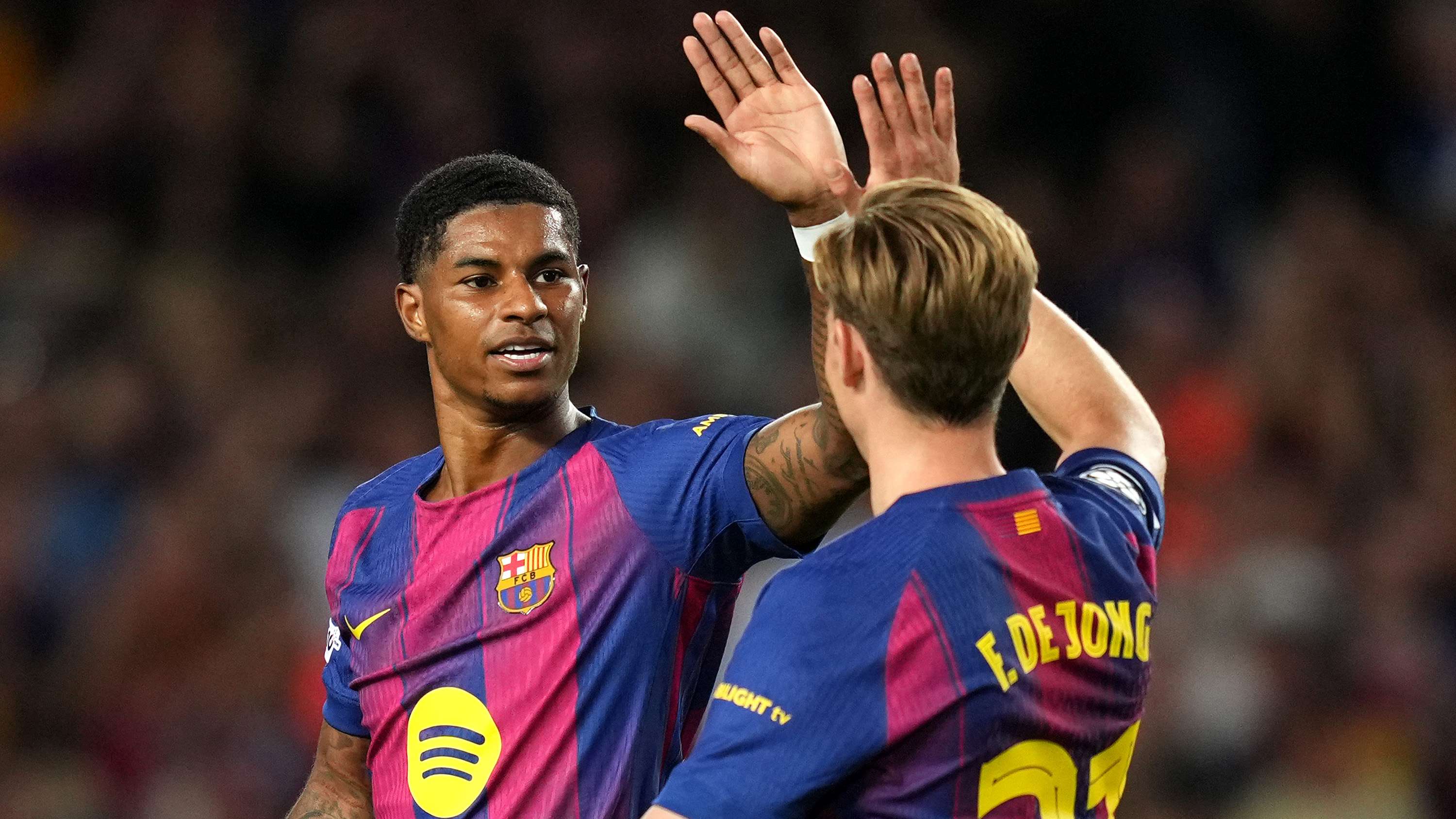 De Jong: Rashford 'has earned the right to stay' at Barcelona  