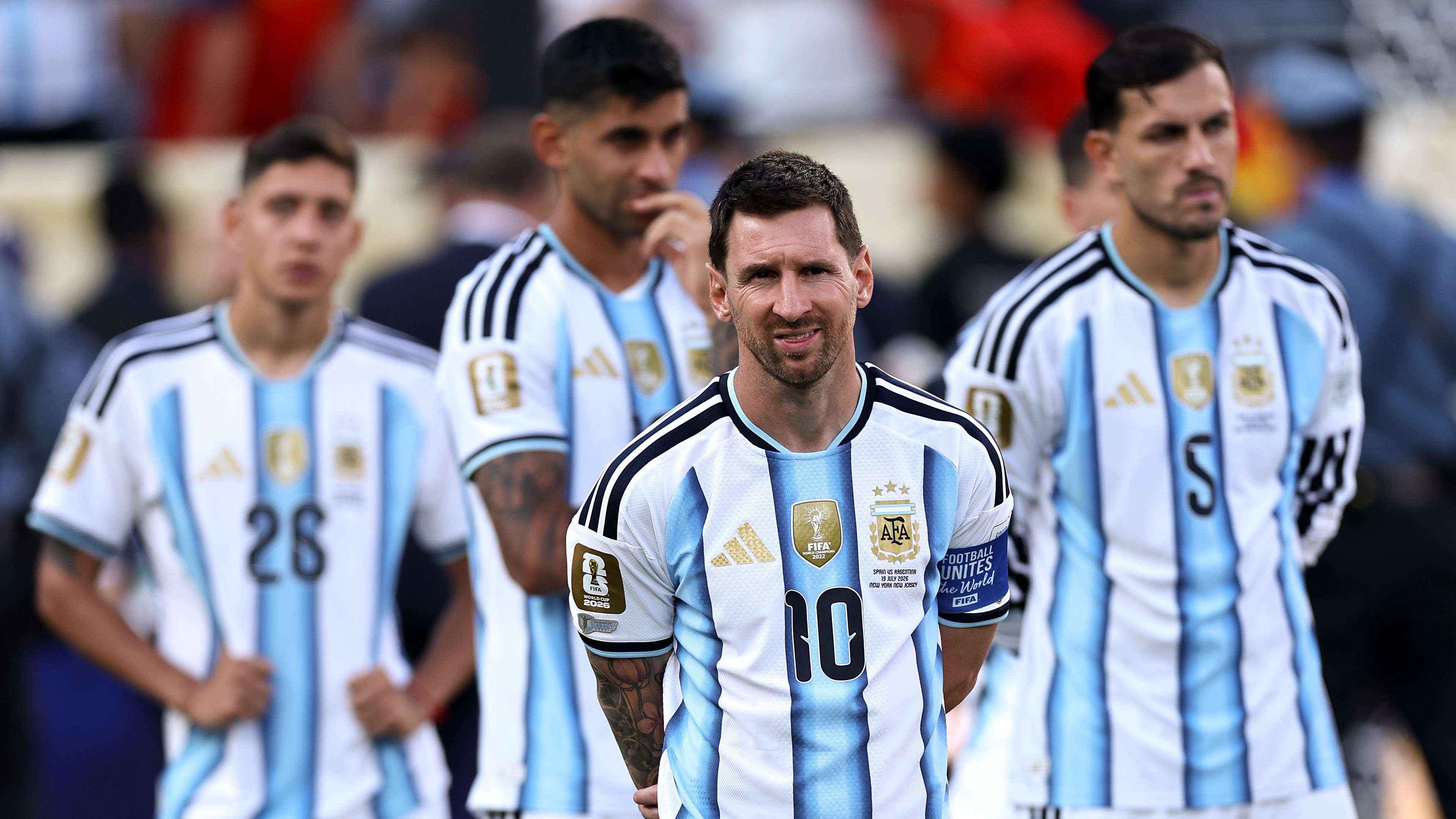 Argentina turn backs on Spain World Cup trophy lift in 'classless' act  