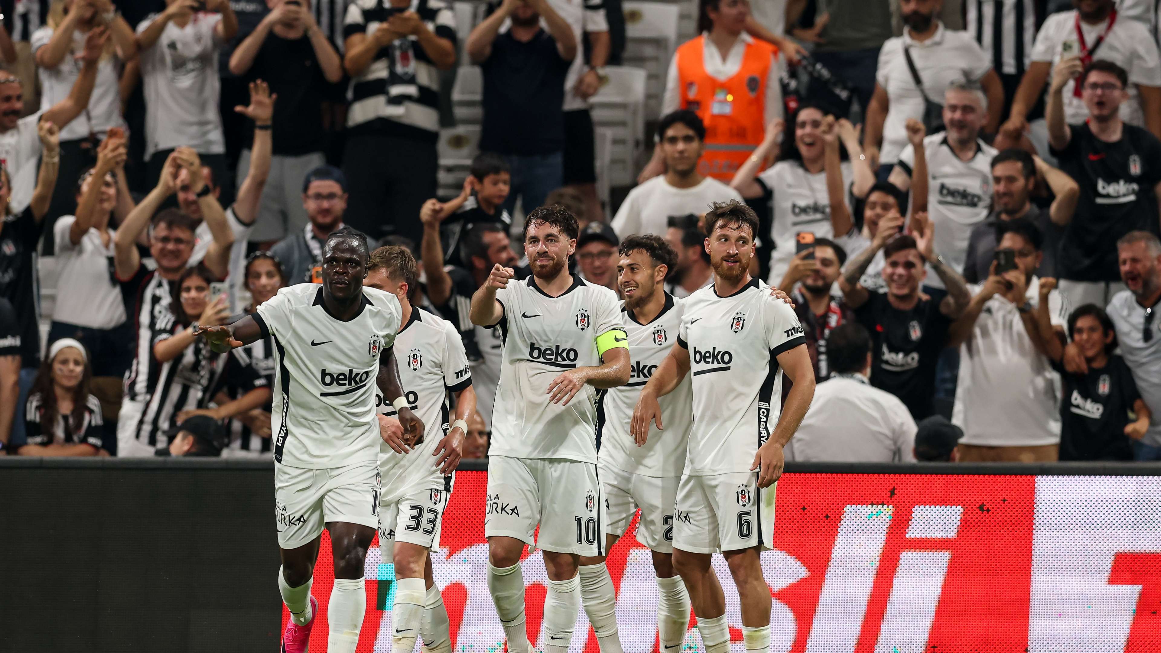 Orkun Kökçü fires Besiktas to a hard-fought win over 10-man Midtjylland  