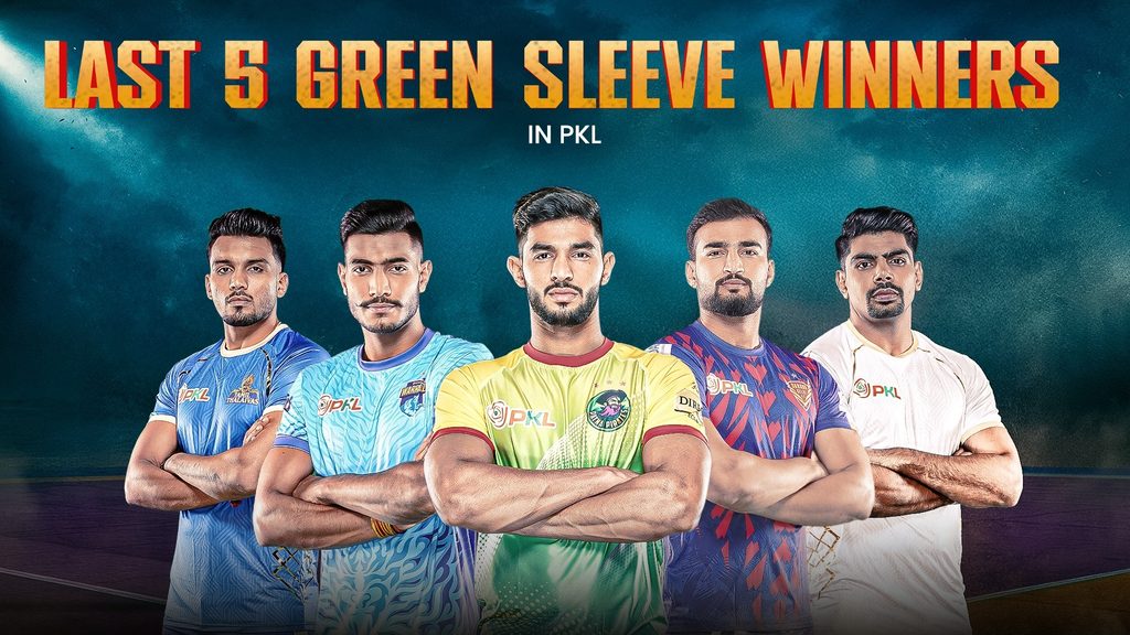 Last 5 Green Sleeve Winners in Pro Kabaddi League  