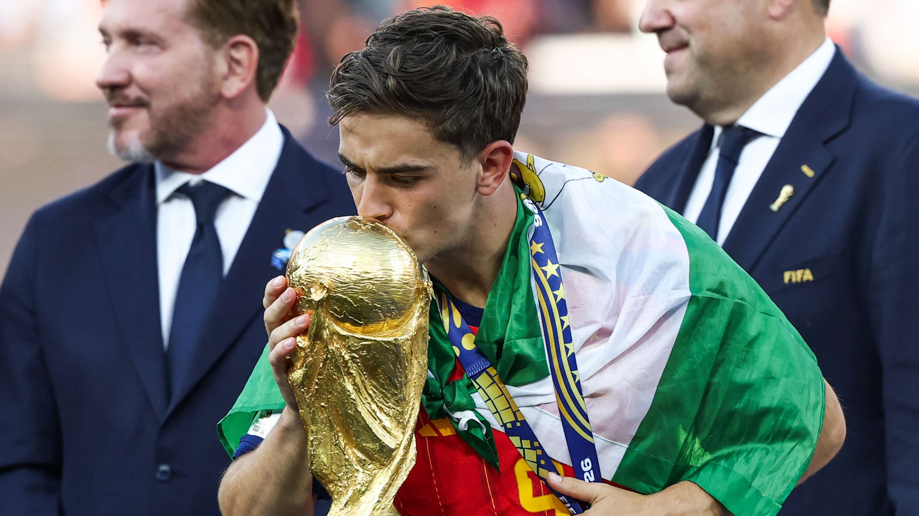 'A man of his word!' - Gavi unveils SHOCKING new pink hair after World Cup glory  