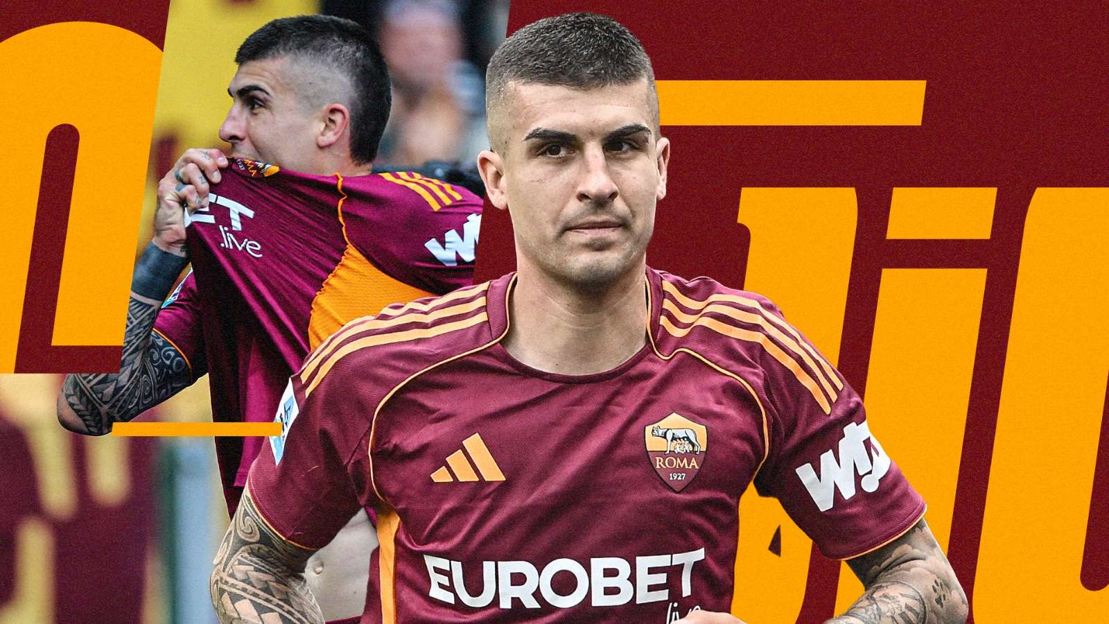 Roma, the second shirt with the words "Roma called"  