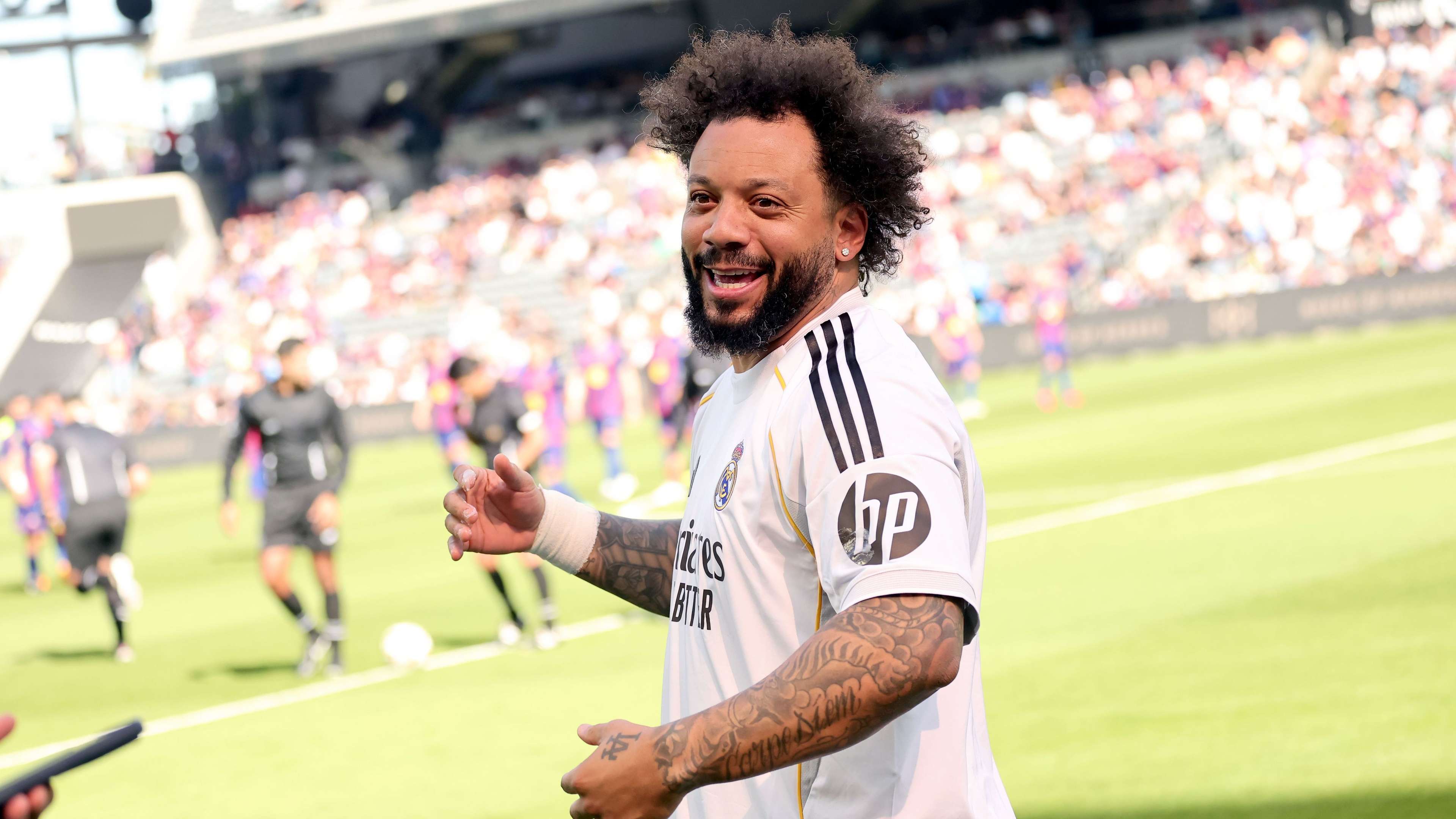 Video: in the presence of Figo and Mascherano, Marcelo takes aim at Barcelona with the weapon of history  