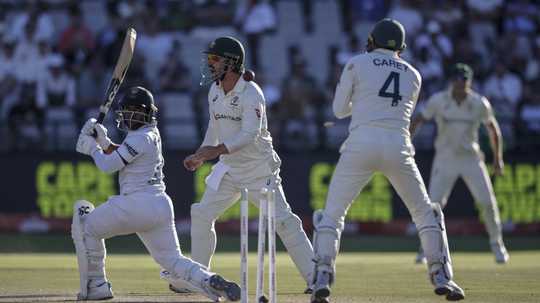 Australia nose ahead after Inglis ton and late Bavuma strike  