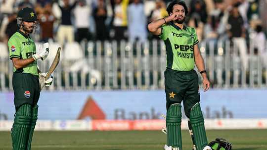 Salman Agha ton sets up Pakistan's win in tri-series opener  